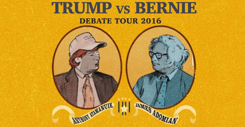 TRUMP vs. BERNIE: The Debate! with James Adomian & Anthony Atamanuik