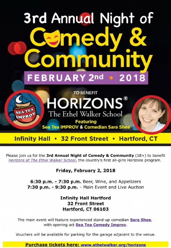 Comedy & Community to benefit HORIZONS at The Ethel Walker School