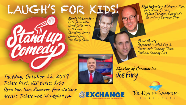 Laughs for Kids Stand Up Comedy Benefit - The Kids of Summer & Farmington Exchange