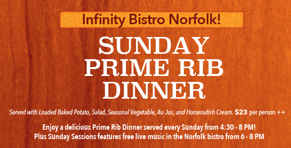 Sunday Prime Rib Dinner Special