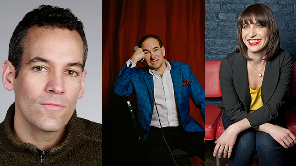 Stand Up Comedians - Ophira Eisenberg, Moody McCarthy and Shaun Eli